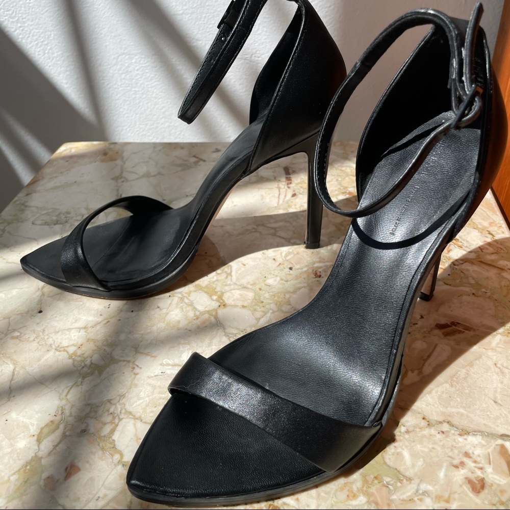 Zara Strappy Leather Stilettos